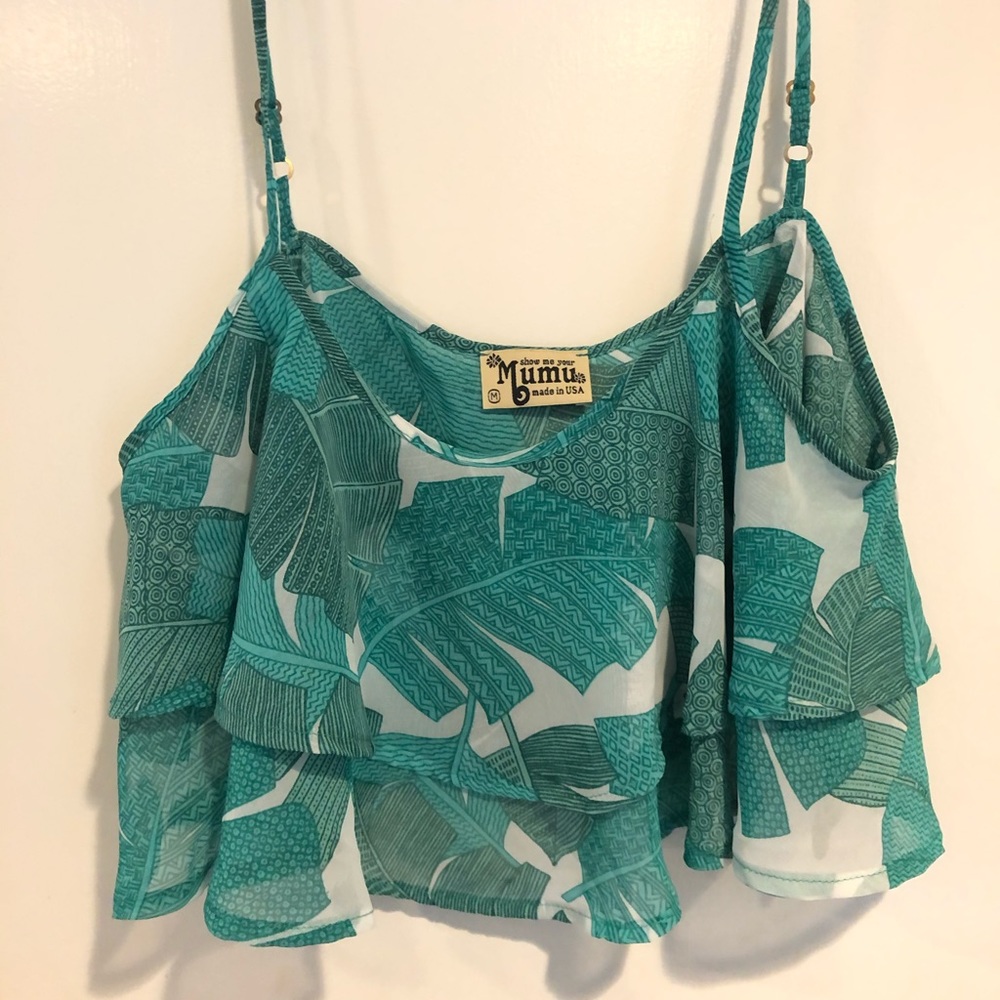 Show Me Your Mumu Tropical Crop Top